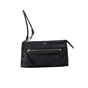 Vtg Coach Black Leather Legacy Clutch Wristlet Wallet Y2k Buttery Soft Logo